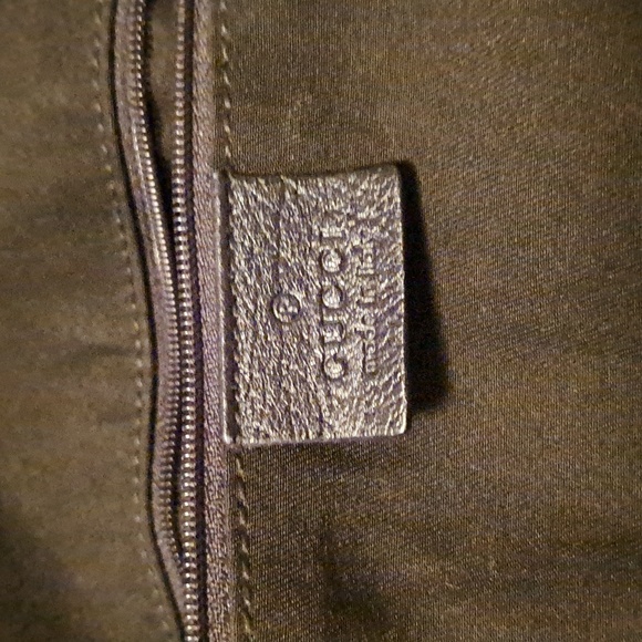 Authentic Gucci Black GG Canvas and Leather Small Princy Hobo - Picture 12 of 13